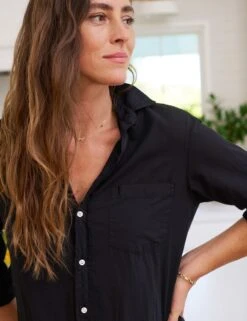 RORY Black, Organic Voile -Frank And Eileen Shop 102 RORY F001 Model RayRoberts2023 24RE 1695 sRGB