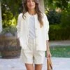 MONTECITO CARDIGAN Ivory, Pure Italian Cotton