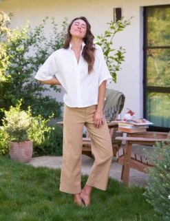 WEXFORD Tiramisu, Italian Performance Linen -Frank And Eileen Shop 13 ROSIE WHL WEXFORD TIML RAY SU25 JULY 1288 sRGB