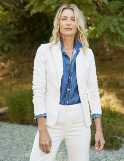 DUBLIN Vintage White, Italian Performance Denim