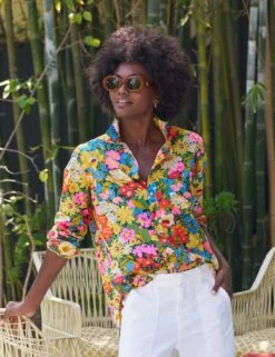 EILEEN Black Multicolor Floral, Made With Liberty Fabric