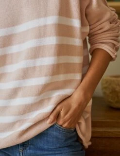 MONTEREY Vintage Rose With White Stripe, Pure Italian Cotton -Frank And Eileen Shop 18 DERRY 2001 SWEATER01 SRWK SWEATER20 IVYK NATHALIEDARCAS 25RE JAN 4618 sRGB