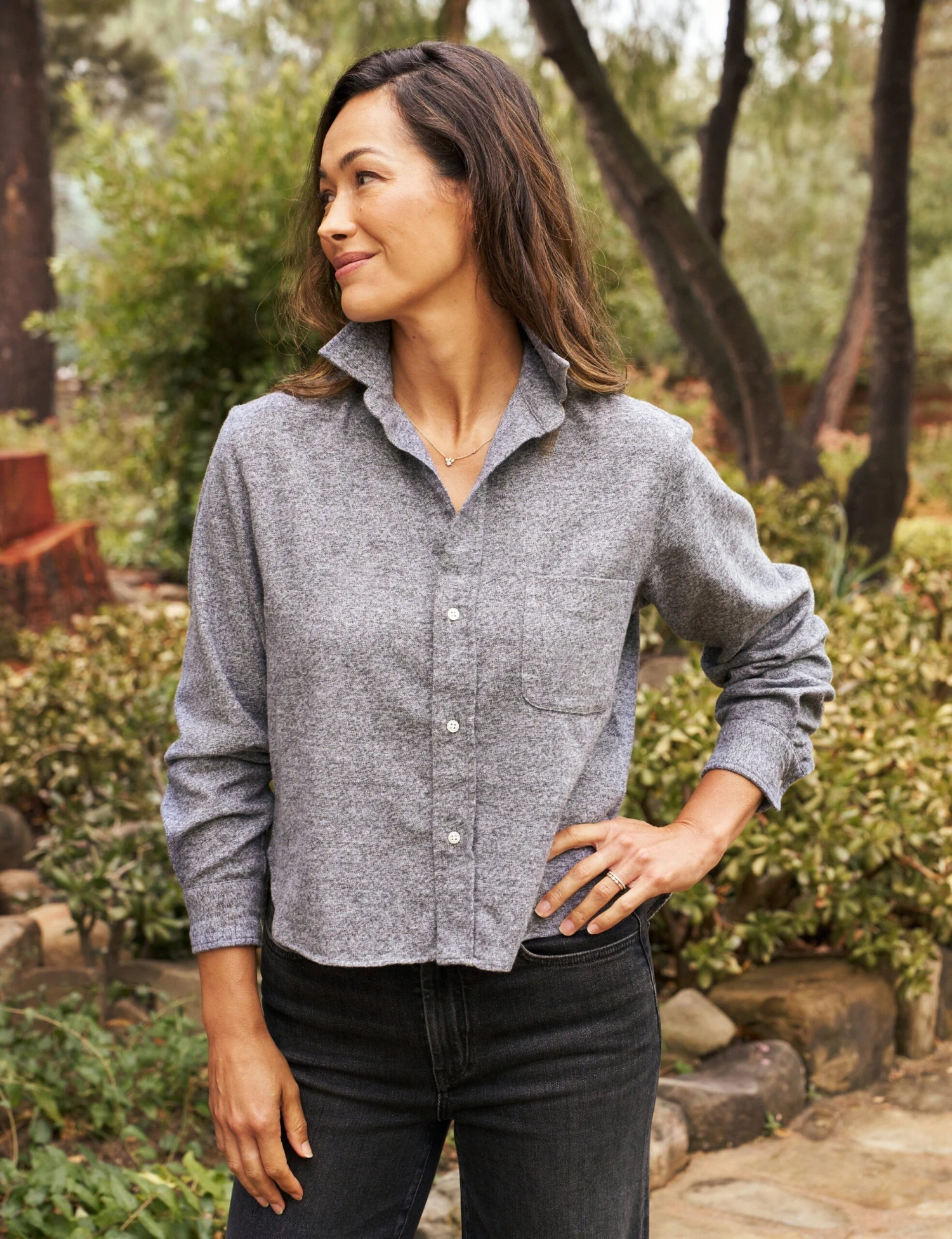 SILVIO Heather Black, Flannel 1 SILVIO Heather Black, Flannel