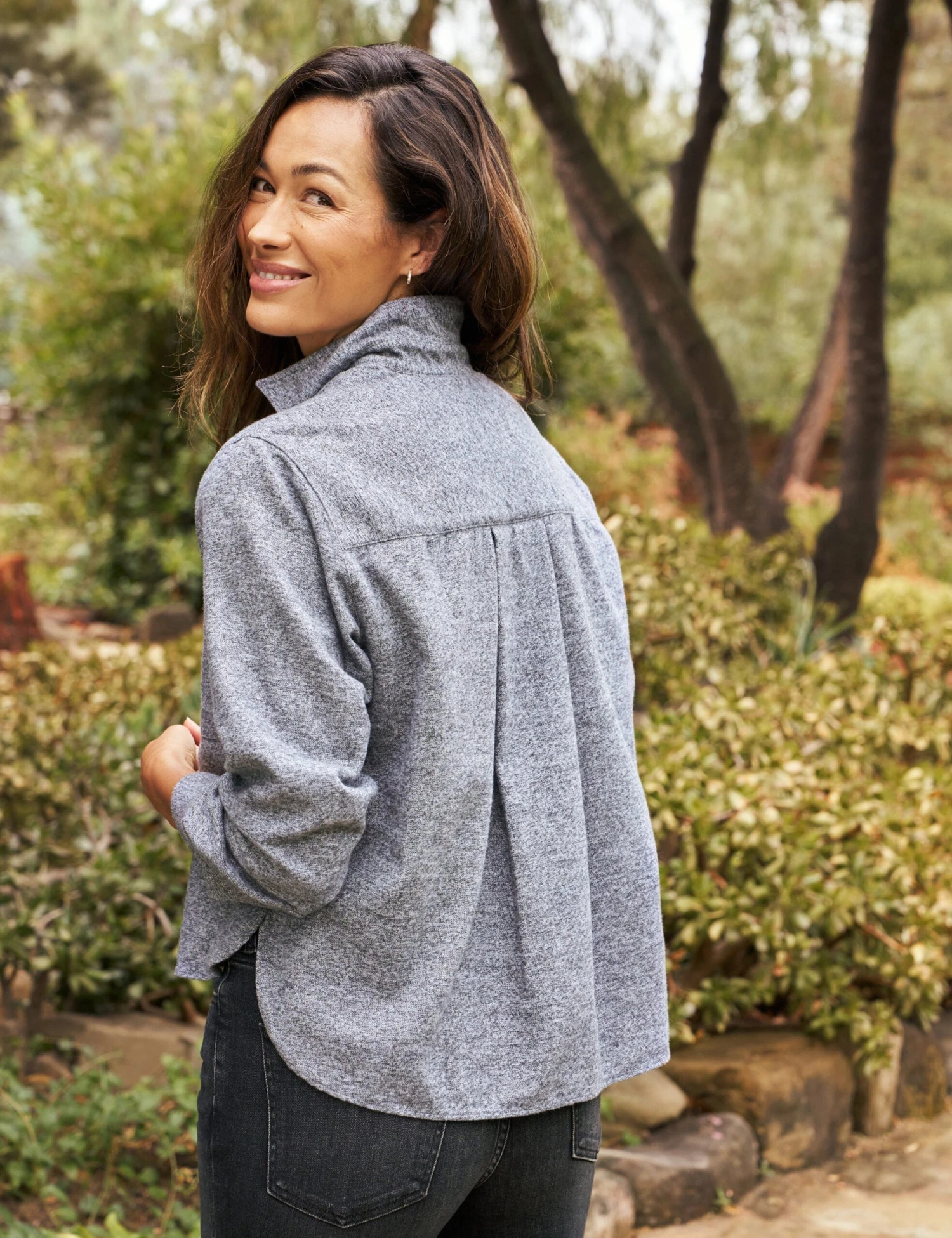 SILVIO Heather Black, Flannel 2 SILVIO Heather Black, Flannel - Image 2