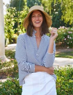 PATRICK Navy French Stripe, Triple Fleece -Frank And Eileen Shop 20 LAB510TF WBRS JAMESONSK WTL MICHELE OUELLET 25SP 1279 sRGB 75e757a4 30d8 4d95 8e24 e8871cc285f9