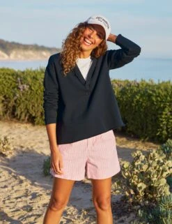 WATERFORD Red Stripe, Italian Performance Linen 9 WATERFORD Red Stripe, Italian Performance Linen -Frank And Eileen Shop 21 LAB109 WHT LAB510TF BRNV WATERFORD RDSL PALOMA SP25 MAY 2221 sRGB