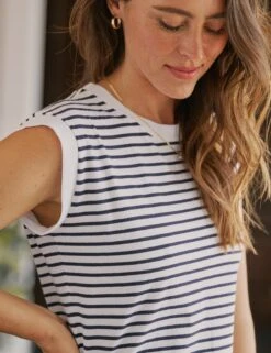 CORY Navy French Stripe, Heritage Jersey 6 CORY Navy French Stripe, Heritage Jersey -Frank And Eileen Shop 21 LAB409ST WBRS BERI 25SP APRIL 1336 sRGB