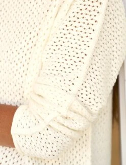 MONTEREY POINTELLE Ivory, Pure Italian Cotton -Frank And Eileen Shop 22 SWEATER06 IVYK WATERFORD NAVY SIMONE SU25 JULY 2007 sRGB