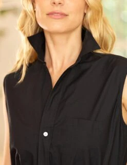 GRACE SLEEVELESS DRESS Black, Eyelet Cotton 8 GRACE SLEEVELESS DRESS Black, Eyelet Cotton -Frank And Eileen Shop 24 EYELETSLD BLKP NATHALIE SU25 JULY 0594 sRGB 1