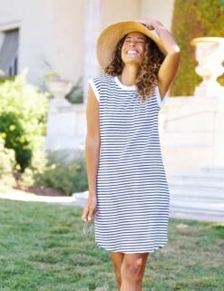 MINI CORY Navy French Stripe, Heritage Jersey