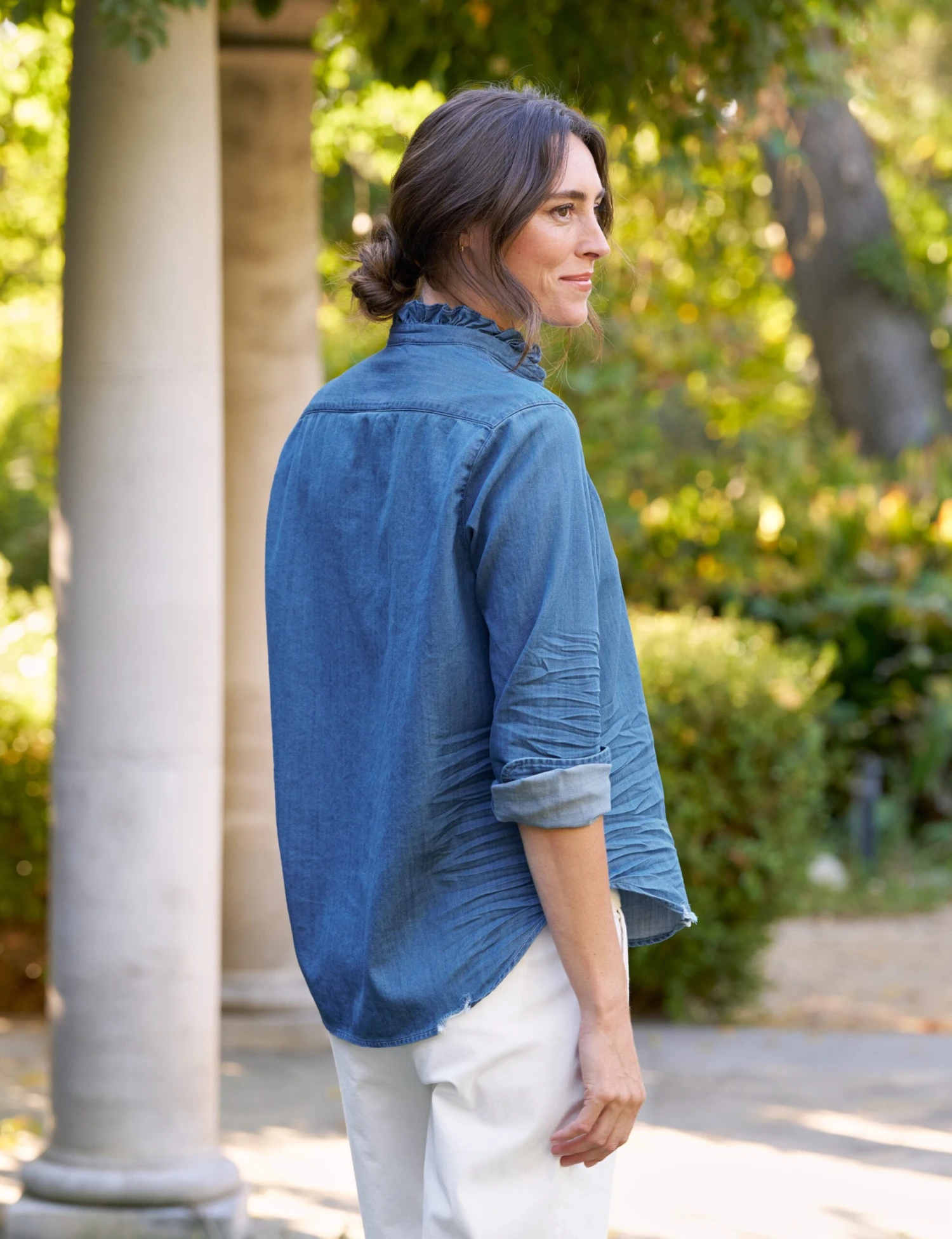 EILEEN RUFFLE Vintage Stonewashed Indigo, Famous Denim 2 EILEEN RUFFLE Vintage Stonewashed Indigo, Famous Denim - Image 2