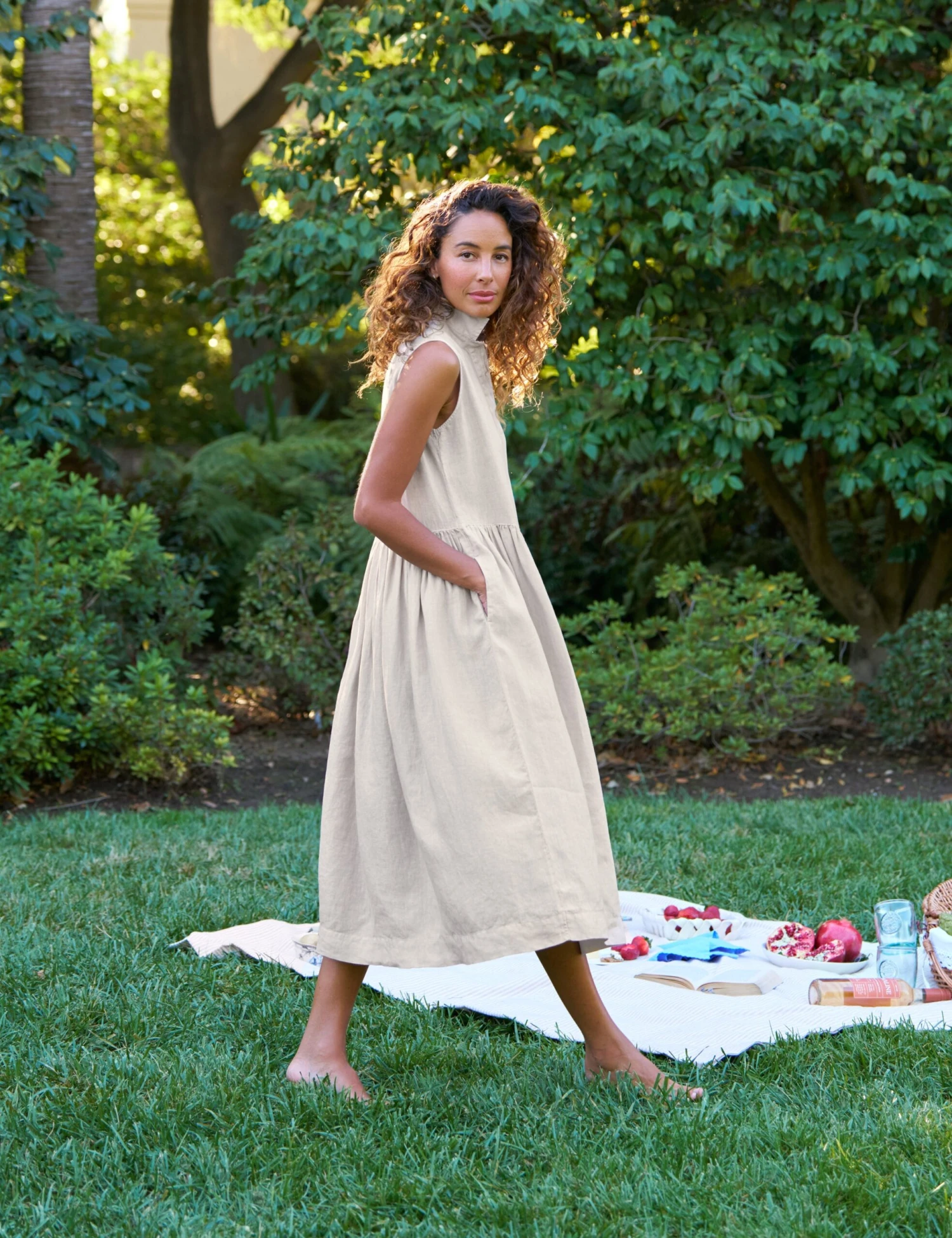 DAPHNE Sand, Washed Linen 2 DAPHNE Sand, Washed Linen - Image 2