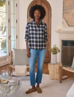 EILEEN Blue And Green With White Plaid, Italian Flannel -Frank And Eileen Shop 28 EILEEN GWBP ILLUSION01 2013 MILAN 25FA SEPTEMBER 2740 sRGB