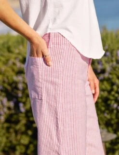 WEXFORD Red Stripe, Italian Performance Linen -Frank And Eileen Shop 33 LAB219 WHT WEXFORD RDSL BERI 25SP May 2479 sRGB