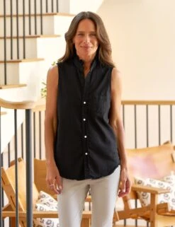 FIONA RUFFLE Black, Famous Denim