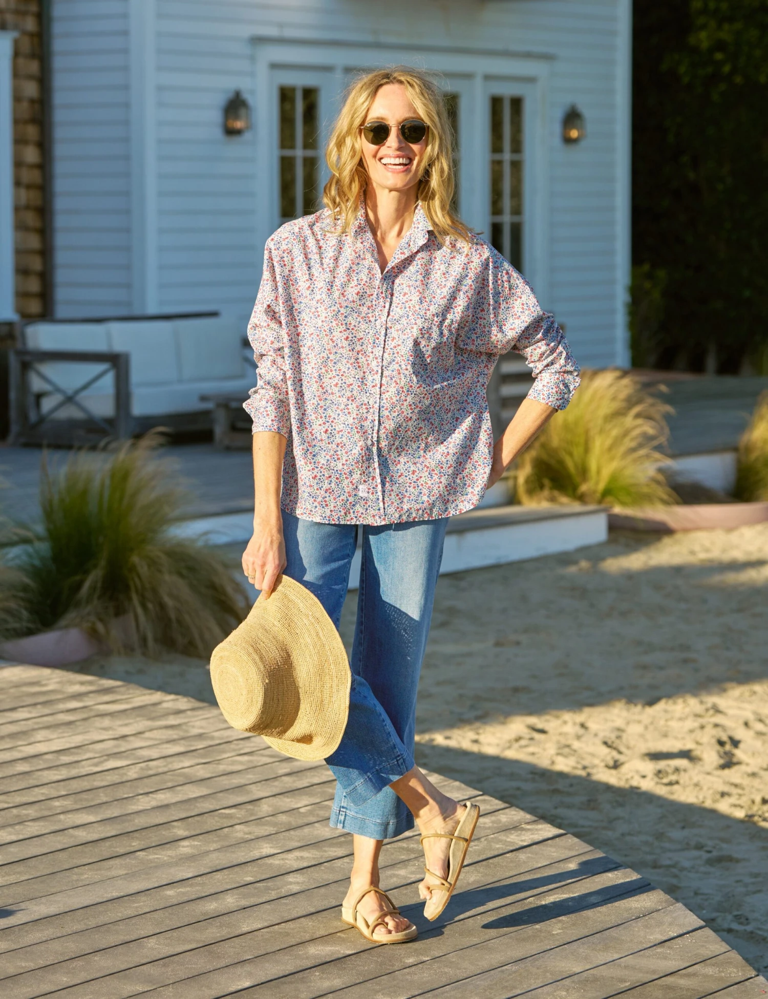 OONA Red And Blue Floral, Made With Liberty Fabric 4 OONA Red And Blue Floral, Made With Liberty Fabric - Image 4