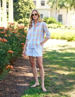 WATERFORD Blue And White Stripe, Italian Performance Linen -Frank And Eileen Shop 38 EILEEN OBCB WATERFORD BWSL CLARA SETTJE 25SP 2080 sRGB