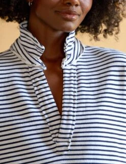 PATRICK Navy French Stripe, Triple Fleece -Frank And Eileen Shop 38 Lab510tf wbrs LAB635TF BRNV milan 25SP April 3514 sRGB