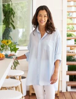 MACKENZIE French Blue, Organic Voile