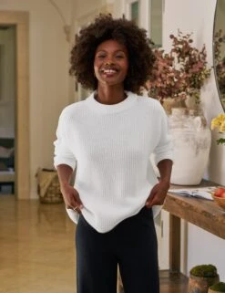 MONTECITO SWEATER White, Pure Italian Cotton