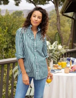 JOEDY Green Check, Classic Poplin