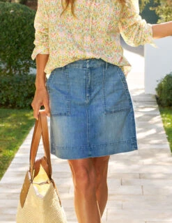 JAMESON SKIRT 1968 Wash, Italian Dreamâ„¢ Light Denim