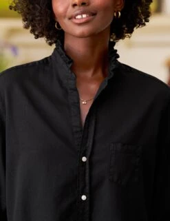 EILEEN RUFFLE Black, Famous Denim -Frank And Eileen Shop 60 RUFFLEEILN BKCD WATERFORD WTL MILAN SU25 JULY 1711 sRGB