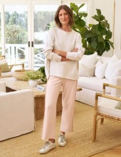 ANNA Heather White Melange, Triple Fleece -Frank And Eileen Shop 72 LAB643TF VROS LAB516NTF HTWM Model MicheleOullet 24RE 0449 sRGB