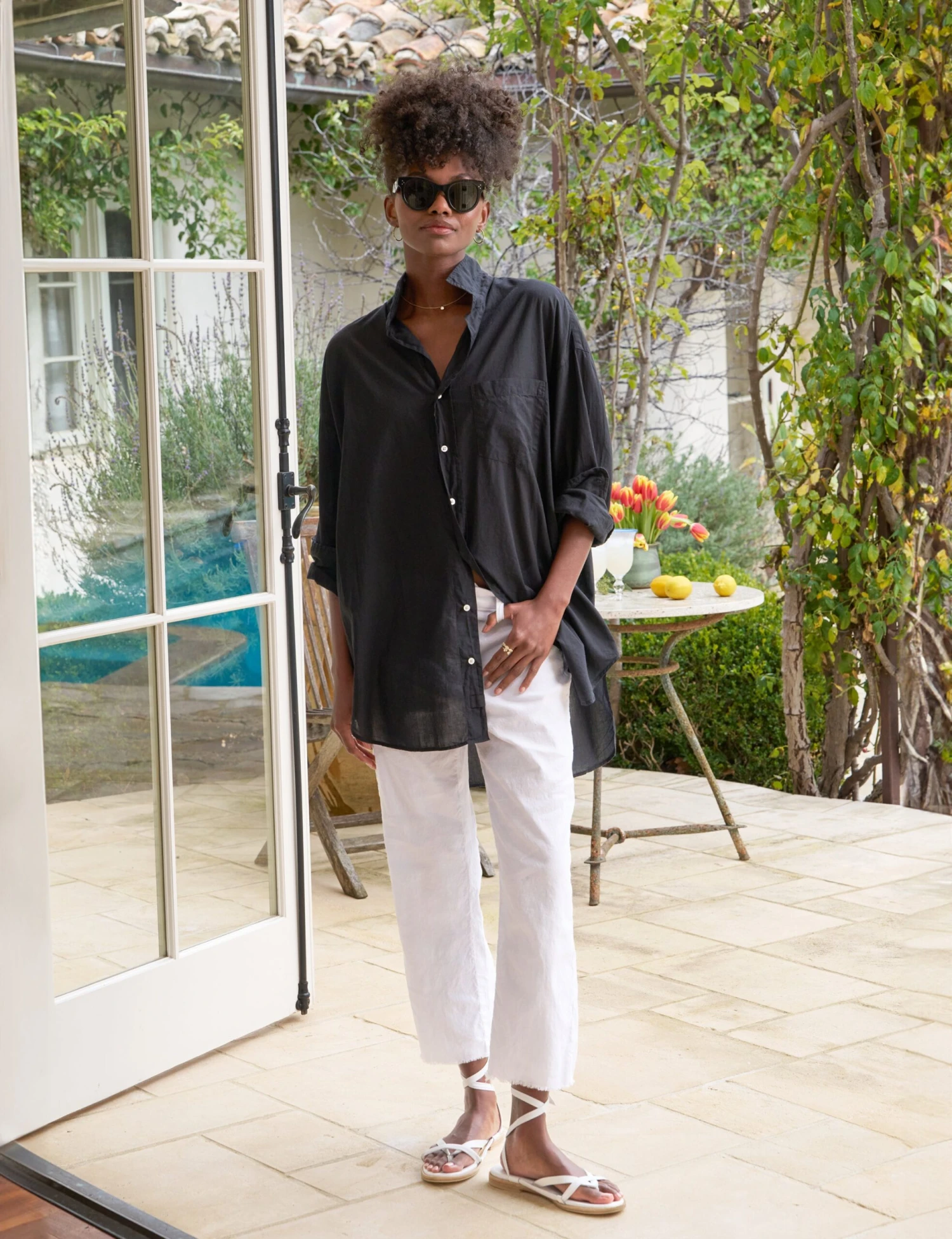 MACKENZIE Black, Organic Voile 3 MACKENZIE Black, Organic Voile - Image 3