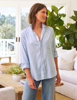 EILEEN Melange Blue, Italian Cashmere Touch