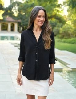 JAMESON SKIRT Cement, Italian Performance Linen -Frank And Eileen Shop 76 JAMESONSK CMTL EILEEN BKCD NathalieDarcas 25SP April 2016 sRGB