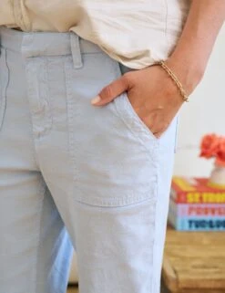 JAMESON Powder Blue, Italian Performance Linen -Frank And Eileen Shop 78 JAMESON PWBL EILEEN VWCD Model MicheleOullet 24RE 0224 sRGB 1