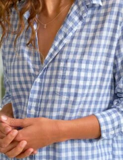 EILEEN Blue Check, Casual Cotton -Frank And Eileen Shop 83 WATERFORD WTL EILEEN BCCB Paloma Jonas 24SP 6889 sRGB