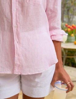 EILEEN Pink Stripe, Classic Linen 6 EILEEN Pink Stripe, Classic Linen -Frank And Eileen Shop 84 WATERFORD WTL EILEEN PKSL Paloma Jonas 24SP 6943 sRGB