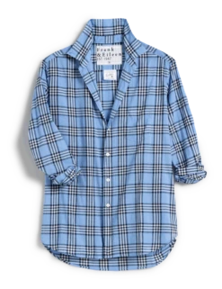EILEEN Blue And Navy Plaid, Casual Cotton -Frank And Eileen Shop EILEEN BNCB