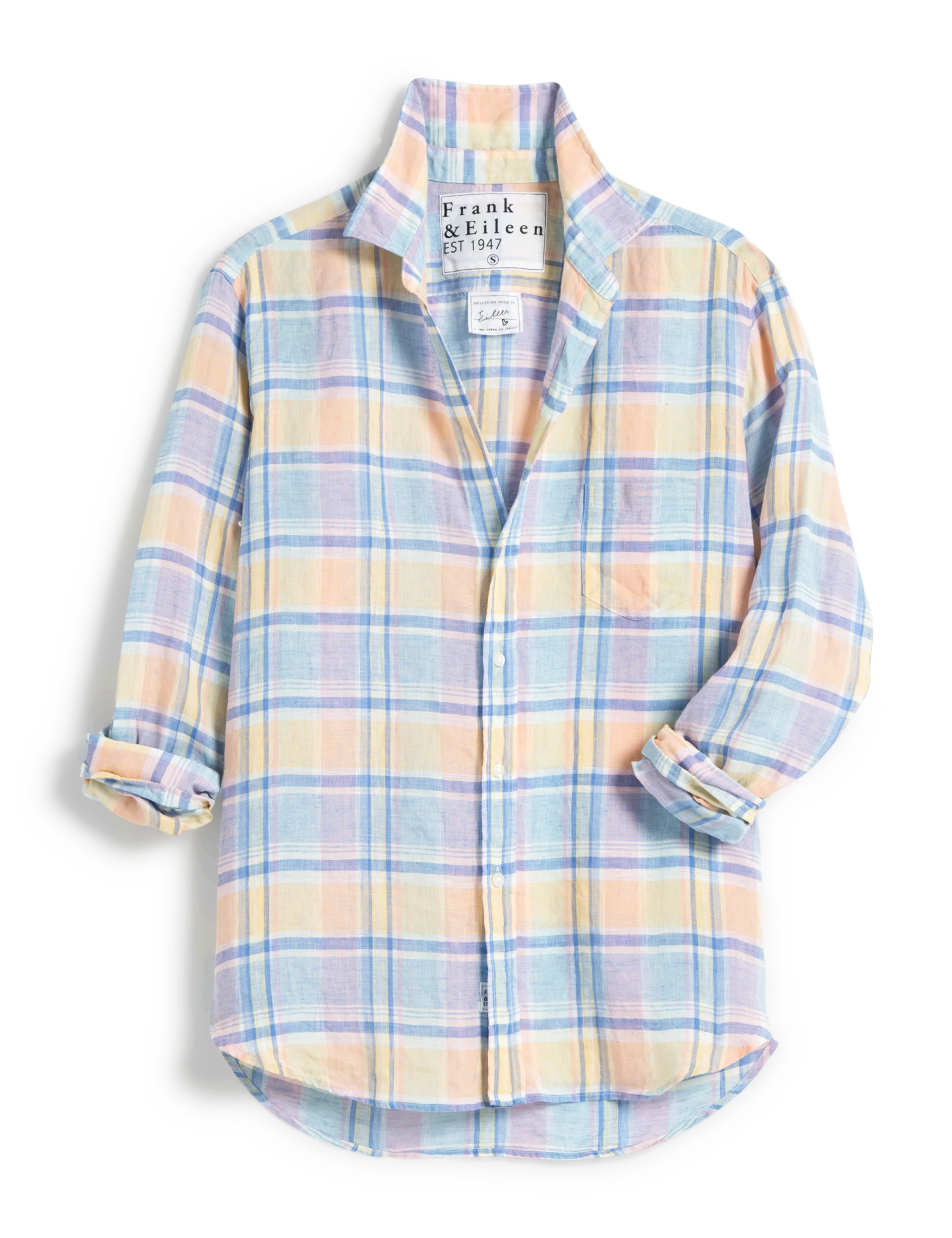 EILEEN Multi Color Plaid, Classic Linen 4 EILEEN Multi Color Plaid, Classic Linen - Image 4
