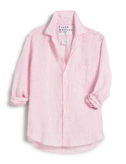 EILEEN Pink Stripe, Classic Linen 7 EILEEN Pink Stripe, Classic Linen -Frank And Eileen Shop EILEEN PKSL