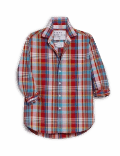 EILEEN Primary Color Plaid, Italian Classic Poplin 7 EILEEN Primary Color Plaid, Italian Classic Poplin -Frank And Eileen Shop EILEEN PMCP