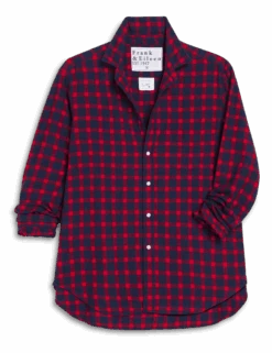 EILEEN Red And Blue Plaid, Italian Flannel 10 EILEEN Red And Blue Plaid, Italian Flannel -Frank And Eileen Shop EILEEN RDBP 25FA 01 1