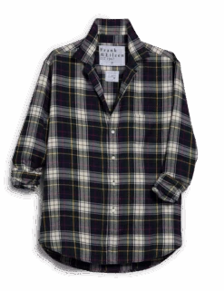 EILEEN Navy And Green With Yellow Plaid, Italian Flannel -Frank And Eileen Shop EILEEN WNRP