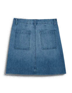 JAMESON SKIRT 1968 Wash, Italian Dream™ Light Denim 7 JAMESON SKIRT 1968 Wash, Italian Dream™ Light Denim -Frank And Eileen Shop JAMESONSK 1968 back 1