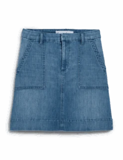 JAMESON SKIRT 1968 Wash, Italian Dream™ Light Denim 6 JAMESON SKIRT 1968 Wash, Italian Dream™ Light Denim -Frank And Eileen Shop JAMESONSK 1968 front 1