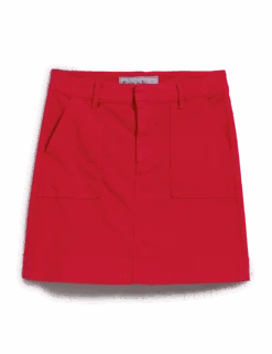 JAMESON SKIRT Double Decker Red, Italian Performance Linen 11 JAMESON SKIRT Double Decker Red, Italian Performance Linen -Frank And Eileen Shop JAMESONSK DDRL