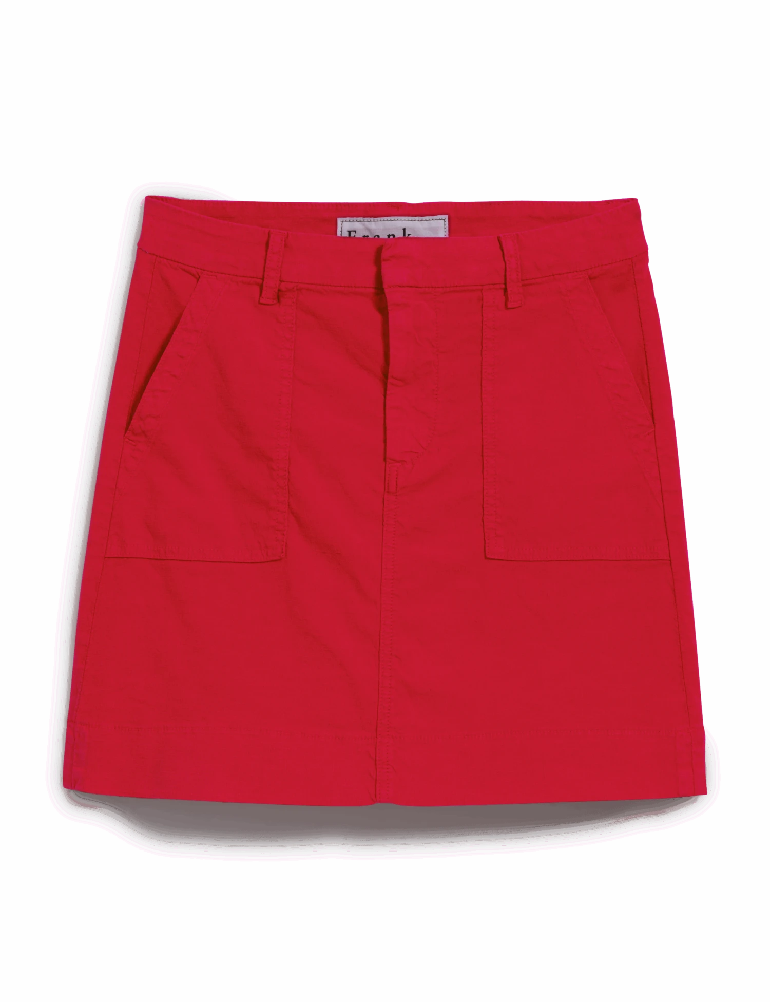 JAMESON SKIRT Double Decker Red, Italian Performance Linen 6 JAMESON SKIRT Double Decker Red, Italian Performance Linen - Image 6
