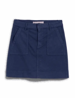 JAMESON SKIRT Summer Navy, Italian Performance Linen -Frank And Eileen Shop JAMESONSK SNVL