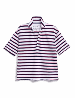 PATTY White With Red And Navy French Stripe, Heritage Jersey -Frank And Eileen Shop LAB227ST RNWS SP25 01