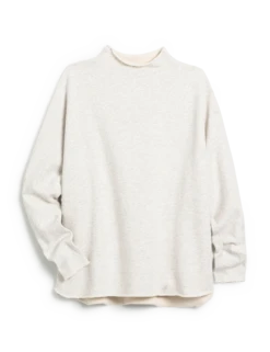 EFFIE Heather White Melange, Triple Fleece -Frank And Eileen Shop LAB518TF HTWM