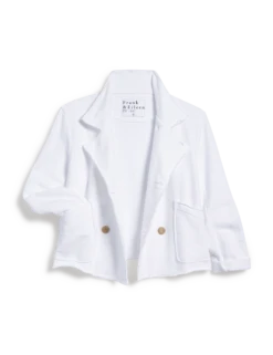 MINI BELFAST White, Triple Fleece 7 MINI BELFAST White, Triple Fleece -Frank And Eileen Shop LABCROP WHT 1