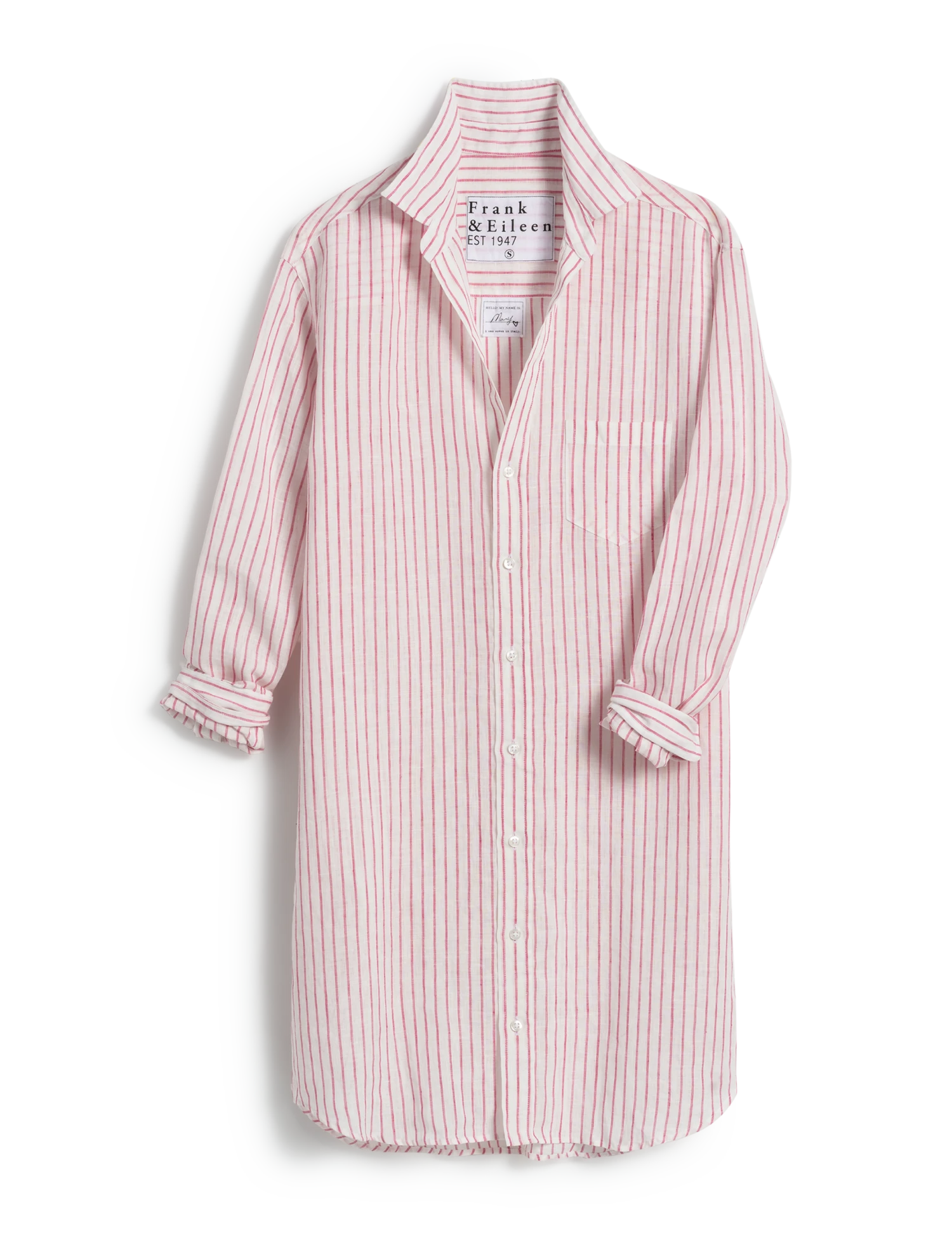 MARY Pink Stripe, Classic Linen 4 MARY Pink Stripe, Classic Linen - Image 4