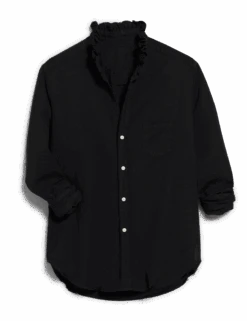 EILEEN RUFFLE Black, Famous Denim -Frank And Eileen Shop RUFFLEEILN BKCD